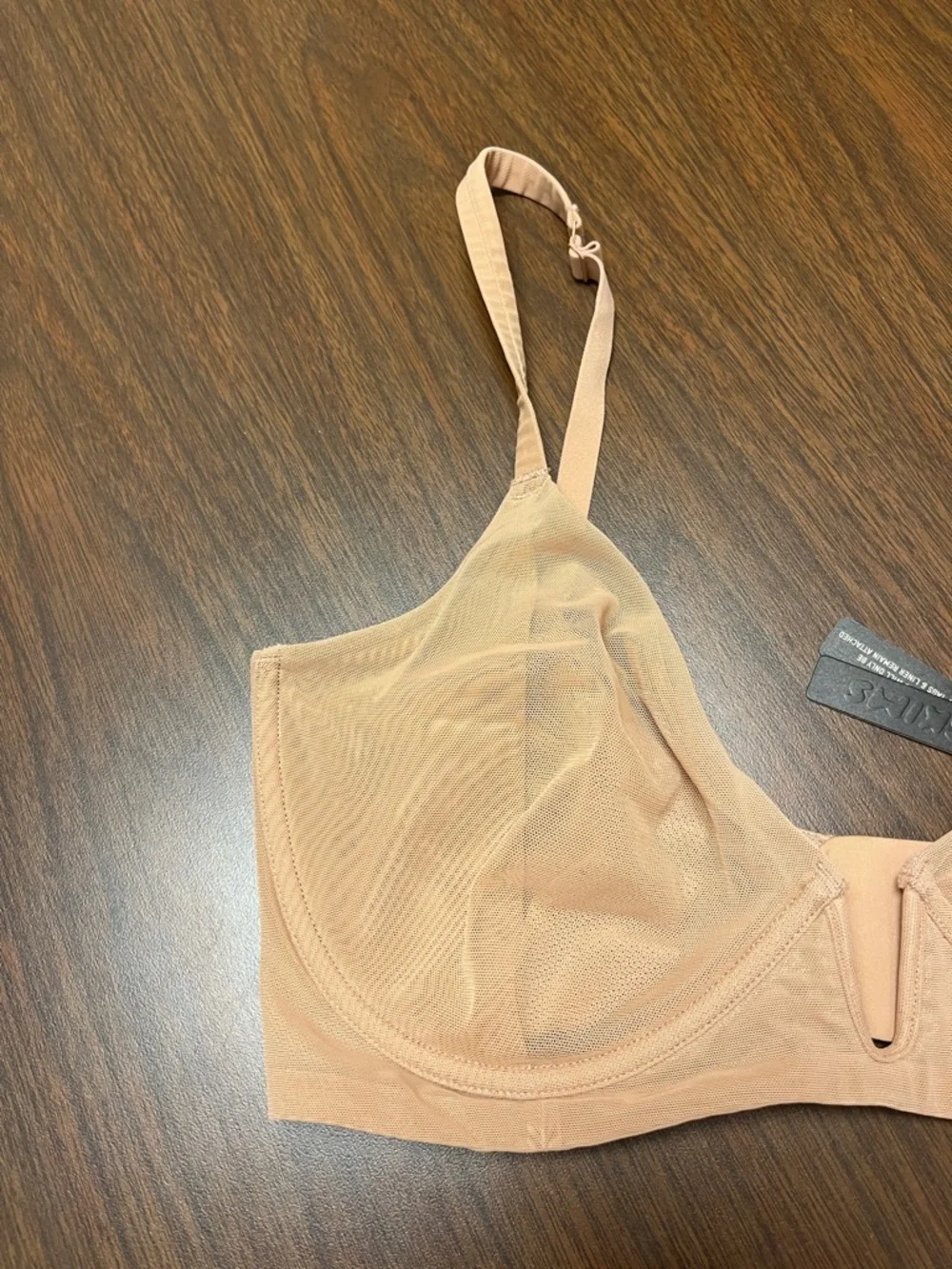 Skims Mesh One Wire Bra in Ochre, size 36 DD, new with tags - Picture 2 of 12